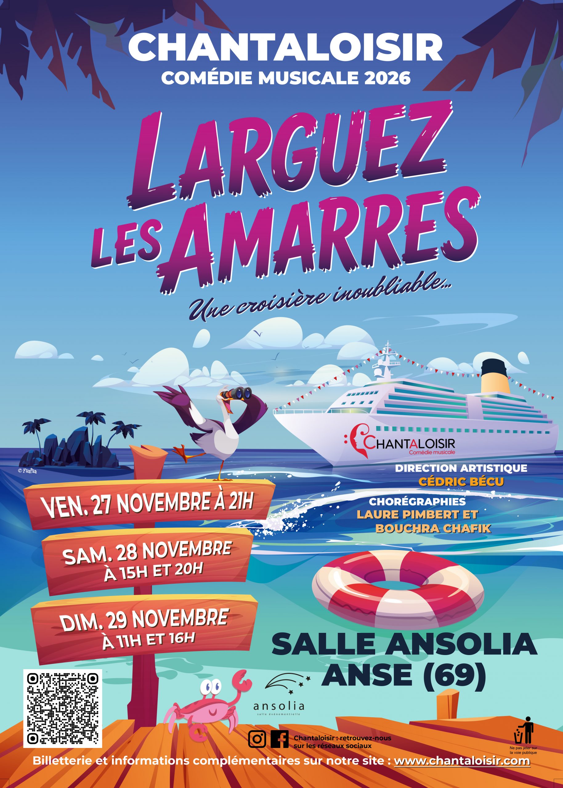 chantaloisir affiche spectacle 2026 VERSION FINALE bords perdus vectorisee 2